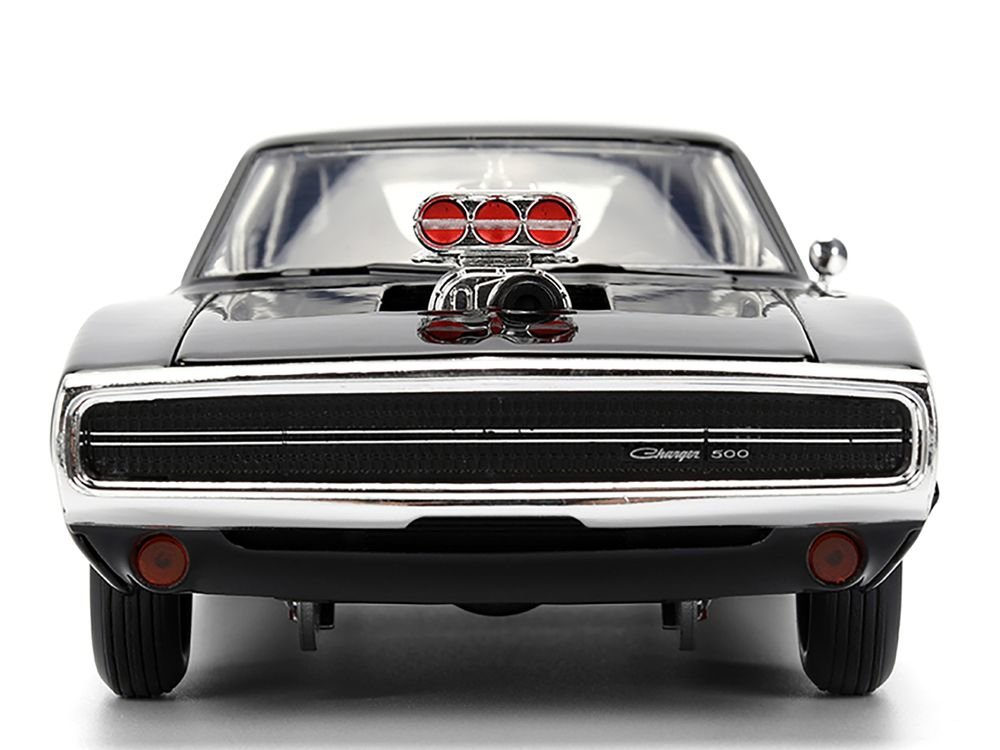 Dom's 1970 Dodge Charger R/T Black "F9" (2021) Movie "Fast & Furious" Series 1/24 Diecast Model Car by Jada view 5