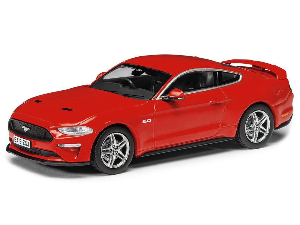 Ford Mustang Mk6 GT Fastback 5.0 RHD (Right Hand Drive) Race Red "Vanguards" Series 1/43 Diecast Model Car by Corgi view 2