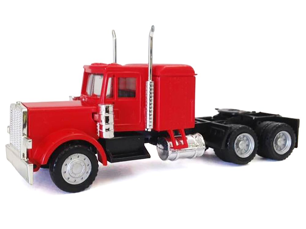 Peterbilt Long Tractor Red 1/87 (HO) Plastic Model Car by Promotex view 2