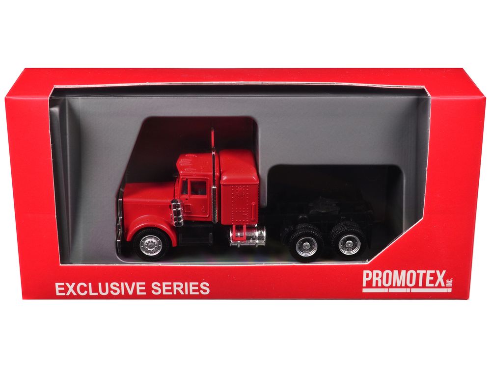 Peterbilt Long Tractor Red 1/87 (HO) Plastic Model Car by Promotex view 3