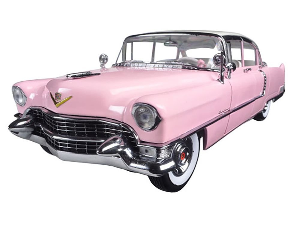 1955 Pink Cadillac Fleetwood Series 60 Special "Elvis Presley" 1/18 Diecast Model Car by Greenlight view 2