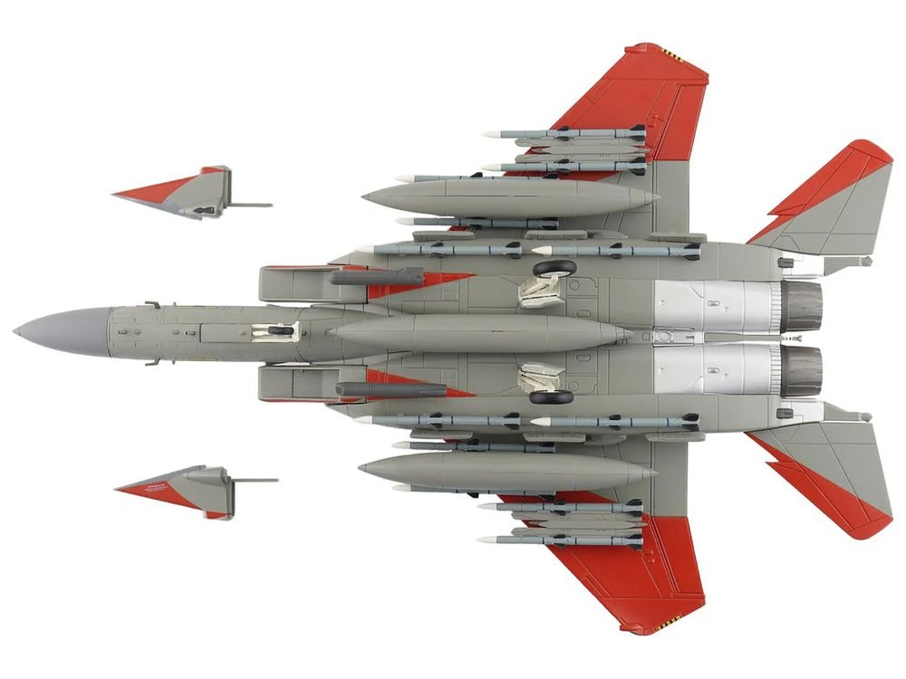 Boeing F-15SA (Saudi Advanced) Eagle Fighter Aircraft "12-1002 USAF Test Markings" (2018) Saudi Royal Air Force "Air Power Series" 1/72 Diecast Model by Hobby Master view 5