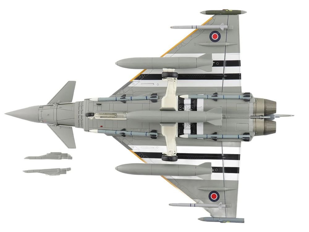Eurofighter Typhoon FGR4 Fighter Aircraft "ZJ913 FM-G" (2024) British Royal Air Force "Air Power Series" 1/72 Diecast Model by Hobby Master view 5