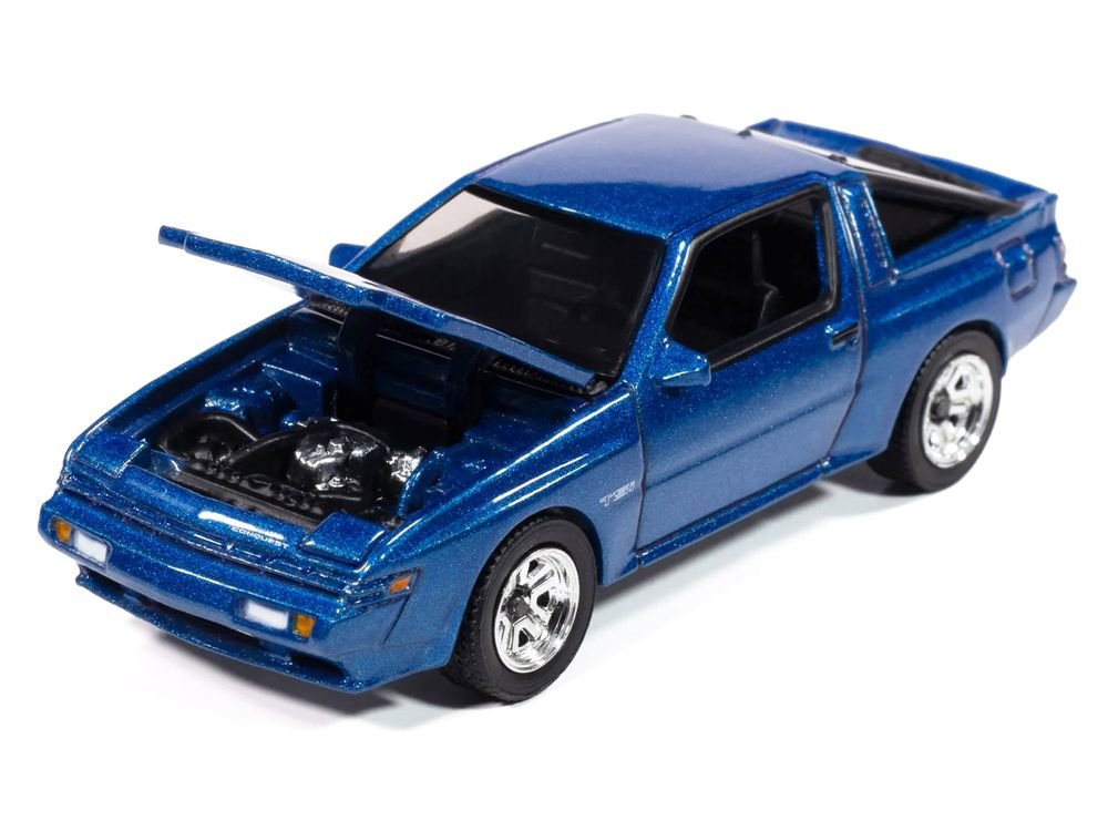 1988 Chrysler Conquest TSi Bright Blue Metallic "Modern Muscle" Series 1/64 Diecast Model Car by Auto World view 2