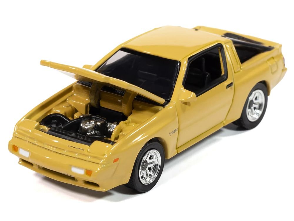 1988 Chrysler Conquest TSi San Marino Yellow "Modern Muscle" Series 1/64 Diecast Model Car by Auto World view 2