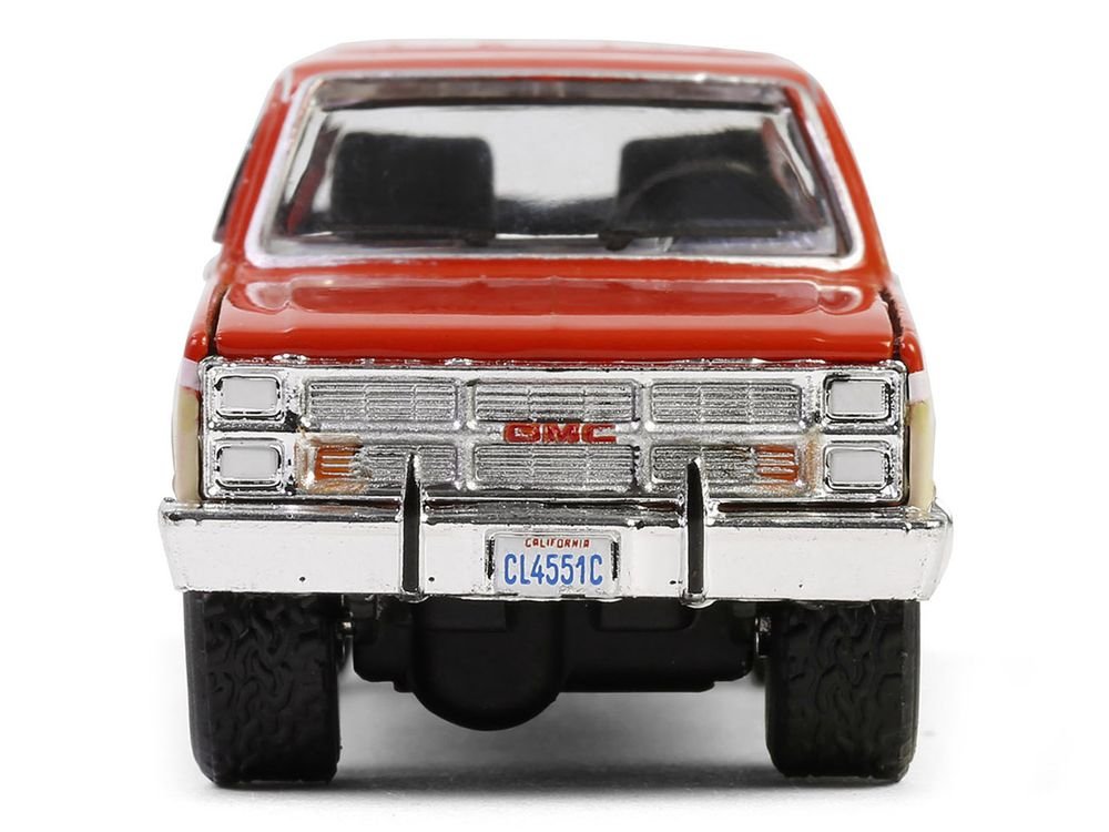 1988 GMC Suburban Sierra Classic C10 "Chevron" Orange and Beige with White Stripes "Chevron Special Edition" Series 1 1/64 Diecast Model Car by Greenlight view 4
