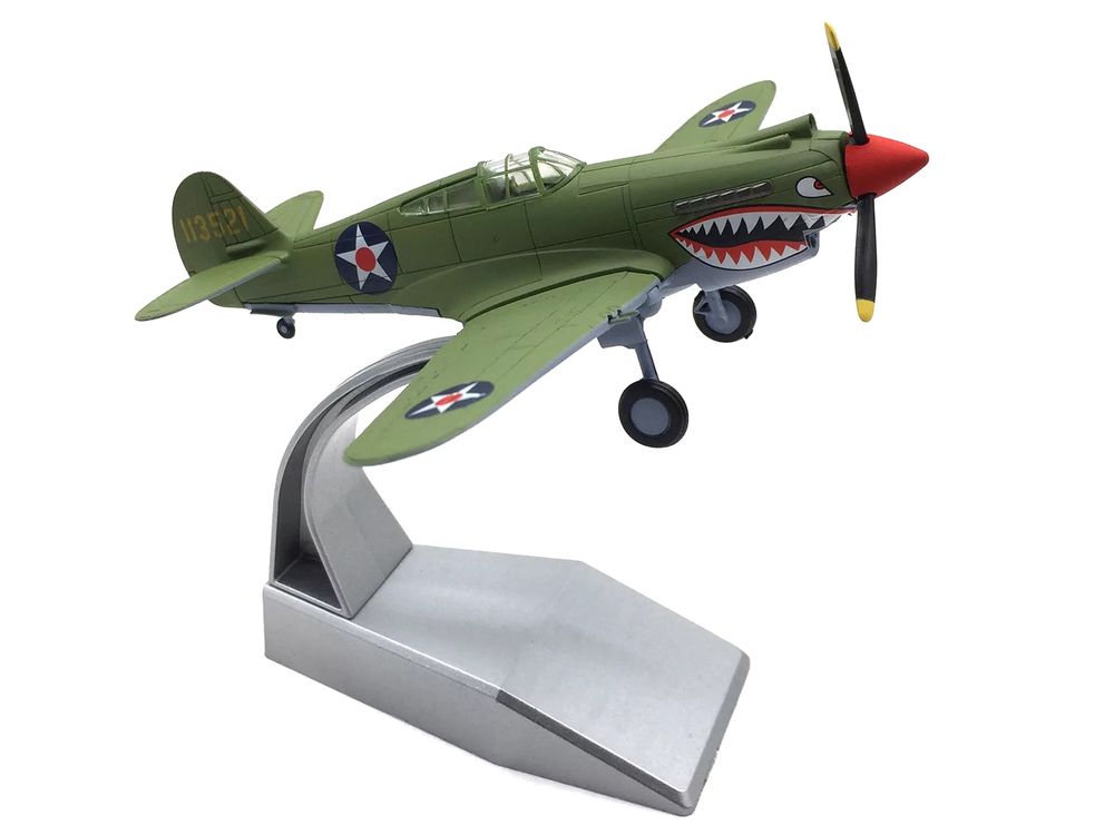 Curtiss P-40E Warhawk Fighter Aircraft "China-Burma-India Theater" (1942) United States Army Air Forces 1/72 Diecast Model Airplane view 4
