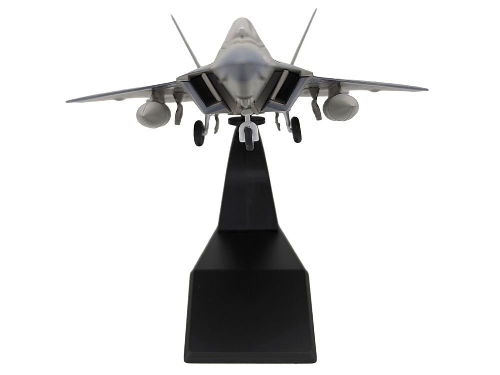 Lockheed Martin F-22A Raptor Aircraft "Spirit of America 412th Test Wing Edwards Air Force Base" (1997) United States Air Force 1/100 Diecast Model Airplane view 4