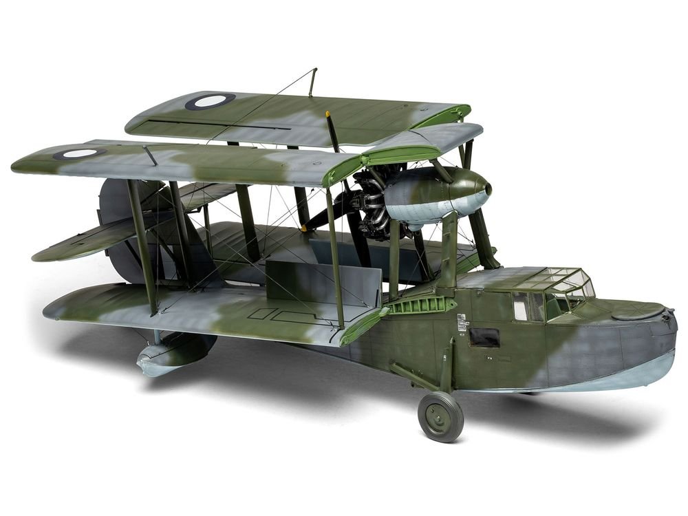 Level 3 Model Kit Supermarine Walrus Mk.I Aircraft with 3 Scheme Options 1/48 Plastic Model Kit by Airfix view 4