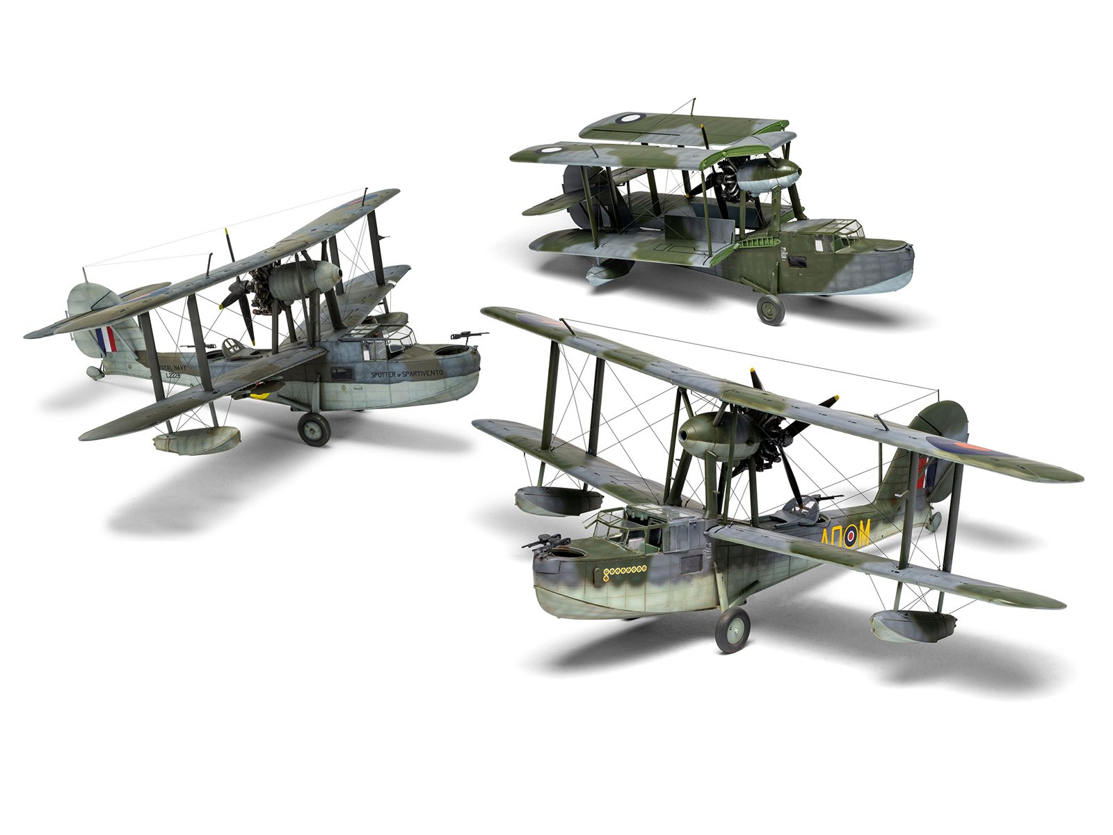 Level 3 Model Kit Supermarine Walrus Mk.I Aircraft with 3 Scheme Options 1/48 Plastic Model Kit by Airfix view 6