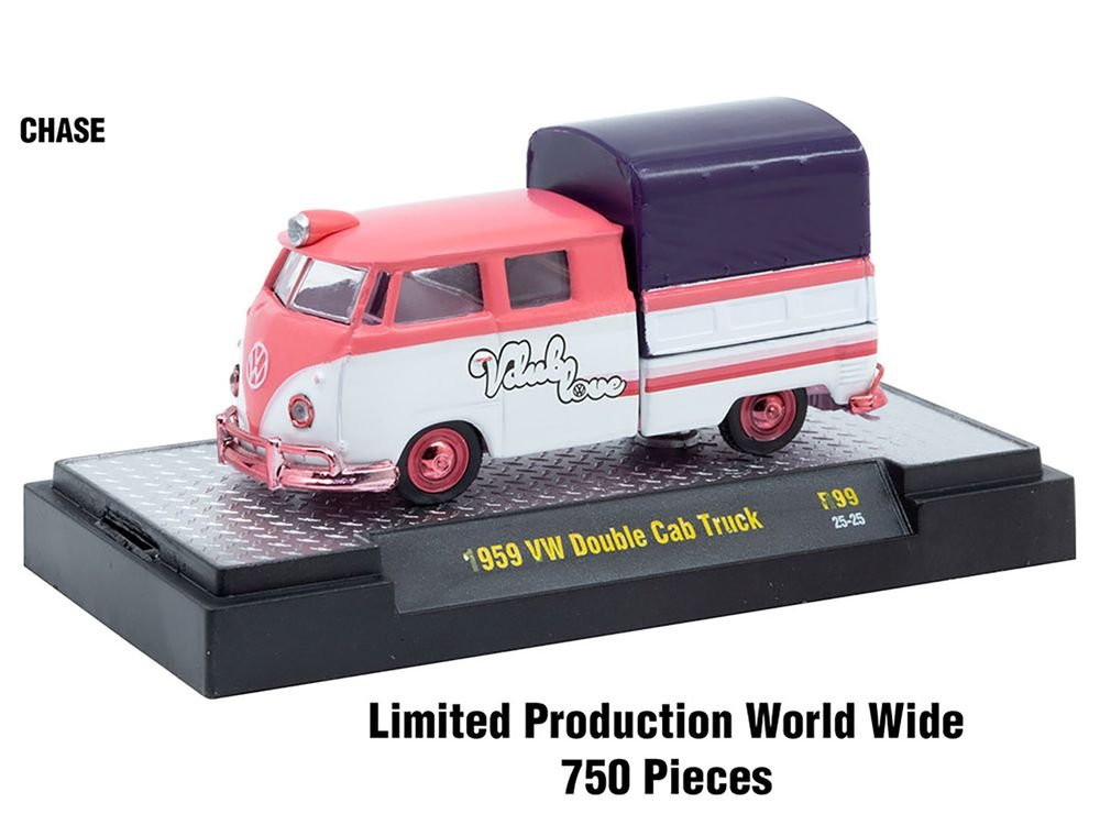 "Auto-Thentics" 6 piece Set Release 99 IN DISPLAY CASES Limited Edition 1/64 Diecast Model Cars by M2 Machines view 2