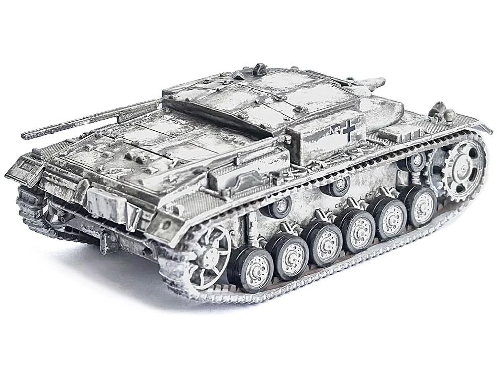 Germany StuG. III Ausf.E Tank Winter Camouflage "StuG.Abt. 202 Russia" (1942) "NEO Dragon Armor" Series 1/72 Plastic Model by Dragon Models view 2
