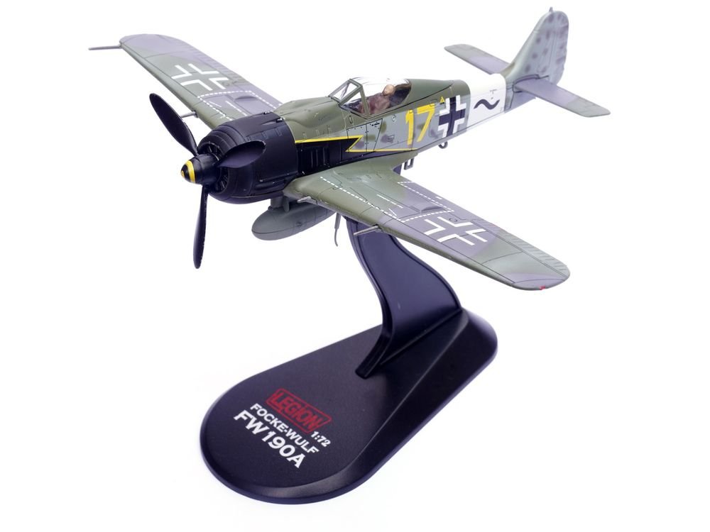 Focke-Wulf Fw 190A Aircraft "Yellow 17 24-Victory Ace Willi Unger 12./JG 3 Udet Germany" (1944) German Luftwaffe 1/72 Diecast Model Airplane by Legion view 5
