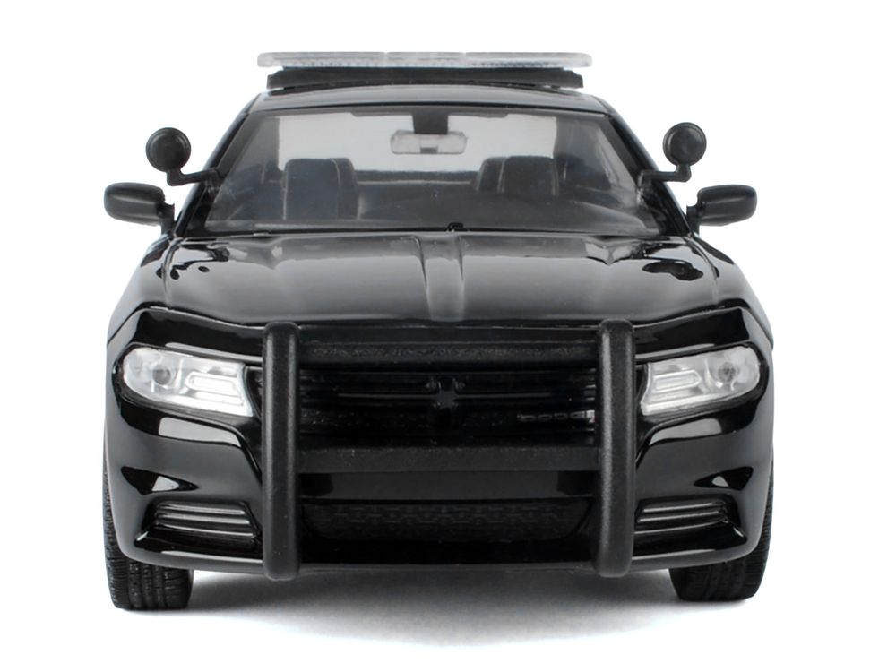 2023 Dodge Charger Pursuit Police Car Black and White "Law Enforcement and Public Service" Series 1/24 Diecast Model Car by Motormax view 5