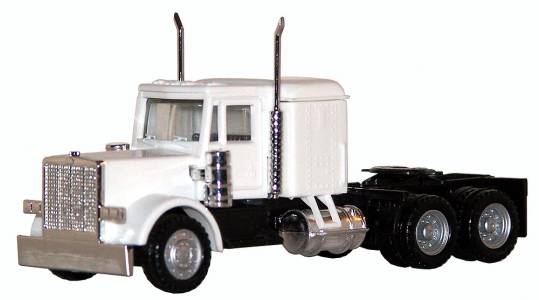 Peterbilt Long Tractor White 1/87 (HO) Plastic Model Car by Promotex view 2