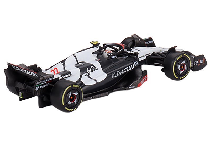 AlphaTauri AT04 #22 Yuki Tsunoda Formula One F1 "Australian GP" (2023) Limited Edition 1/64 Diecast Model Car by Mini GT view 3