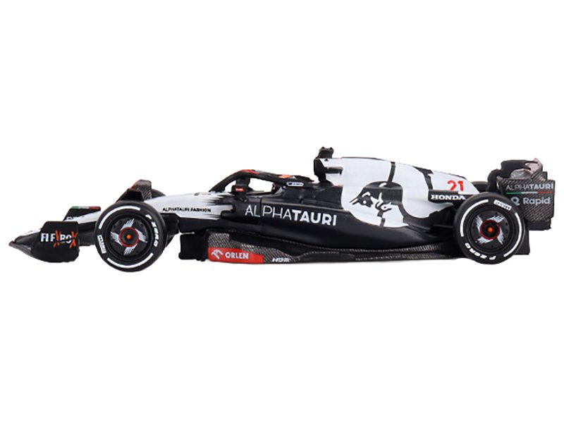 AlphaTauri AT04 #21 Nyck de Vries Formula One F1 "Australian GP" (2023) Limited Edition 1/64 Diecast Model Car by Mini GT view 2