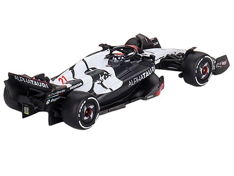 AlphaTauri AT04 #21 Nyck de Vries Formula One F1 "Australian GP" (2023) Limited Edition 1/64 Diecast Model Car by Mini GT view 3
