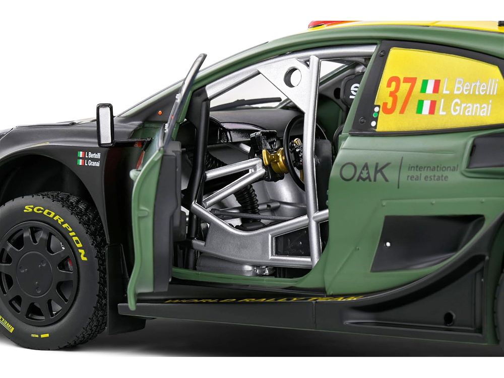 Ford Puma Rally1 Hybrid #37 Lorenzo Bertelli - Lorenzo Granai "Rally New Zealand" (2022) "Competition" Series 1/18 Diecast Model Car by Solido view 3