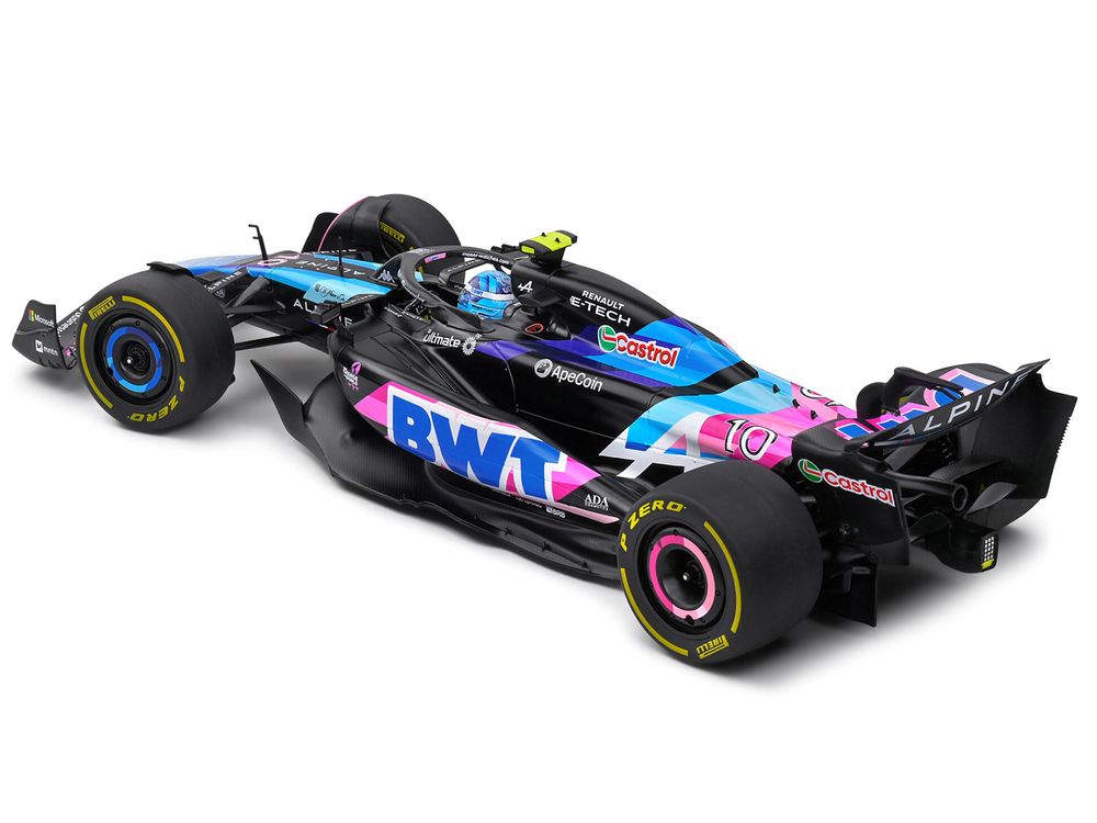 Alpine A524 #10 Pierre Gasly "BWT" Formula One F1 Monaco GP (2024) "Competition" Series 1/18 Diecast Model Car by Solido view 4