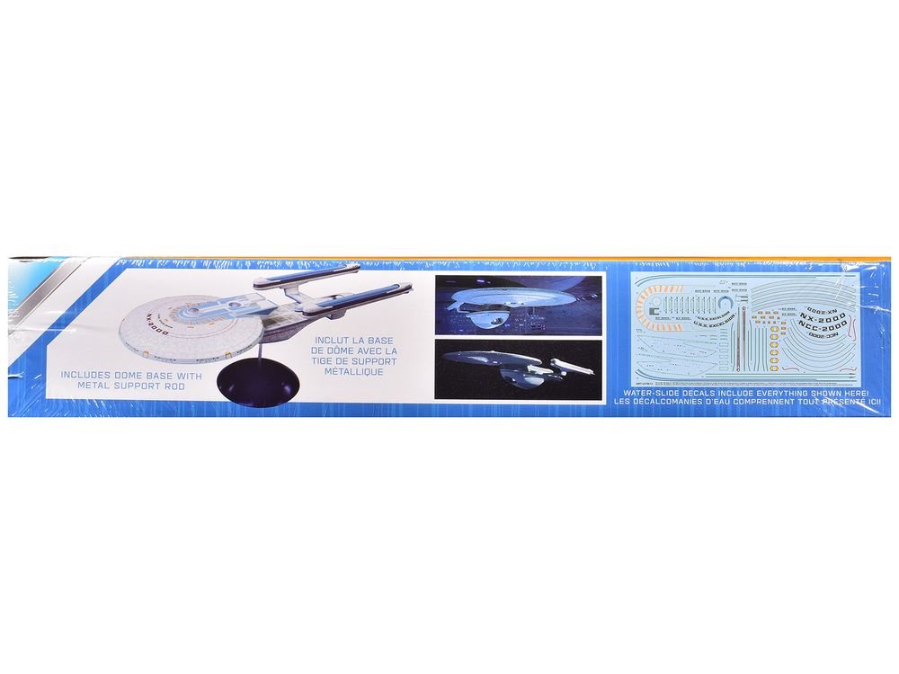Skill 2 Model Kit U.S.S. Excelsior NX-2000 Space Ship "Star Trek III: The Search for Spock" (1984) Movie 1/1000 Scale Model by AMT view 2