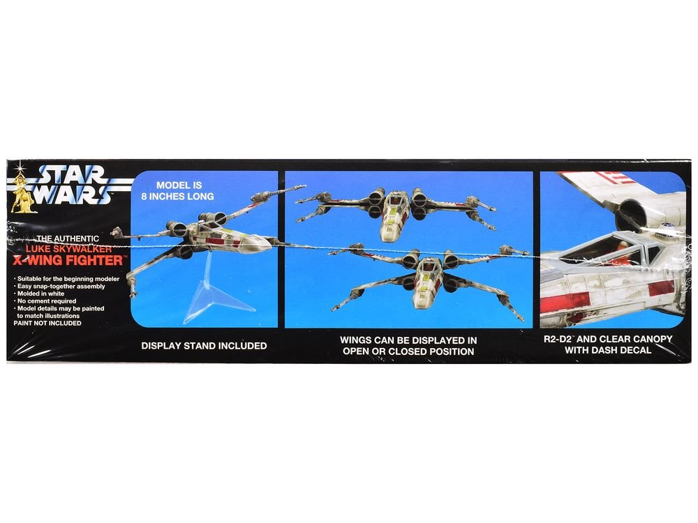 Skill 2 Snap Model Kit Luke Skywalker X-Wing Fighter "Star Wars: A New Hope" (1977) Movie 1/63 Scale Model by MPC view 2