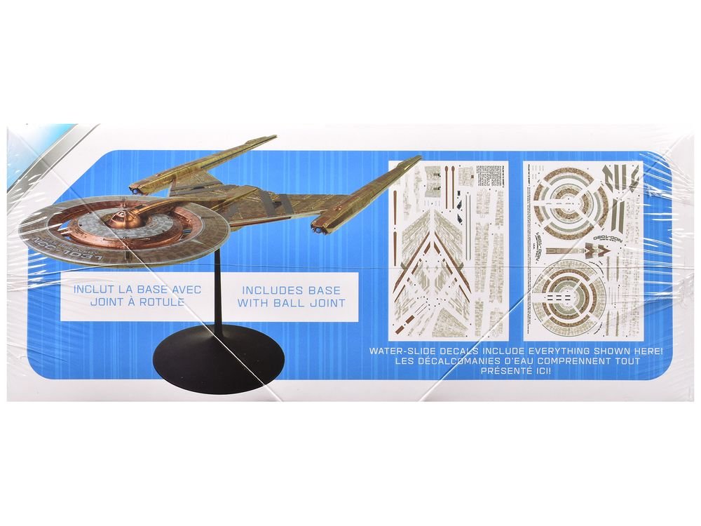Skill 2 Snap Model Kit U.S.S. Discovery NCC-1031 Spacecraft "Star Trek: Discovery" (2017-2024) TV Series 1/2500 Scale Model by Polar Lights view 3