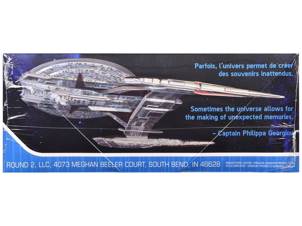 Skill 2 Snap Model Kit U.S.S. Shenzhou NCC-1227 Spacecraft "Star Trek: Discovery" (2017-2024) TV Series 1/2500 Scale Model by Polar Lights view 3