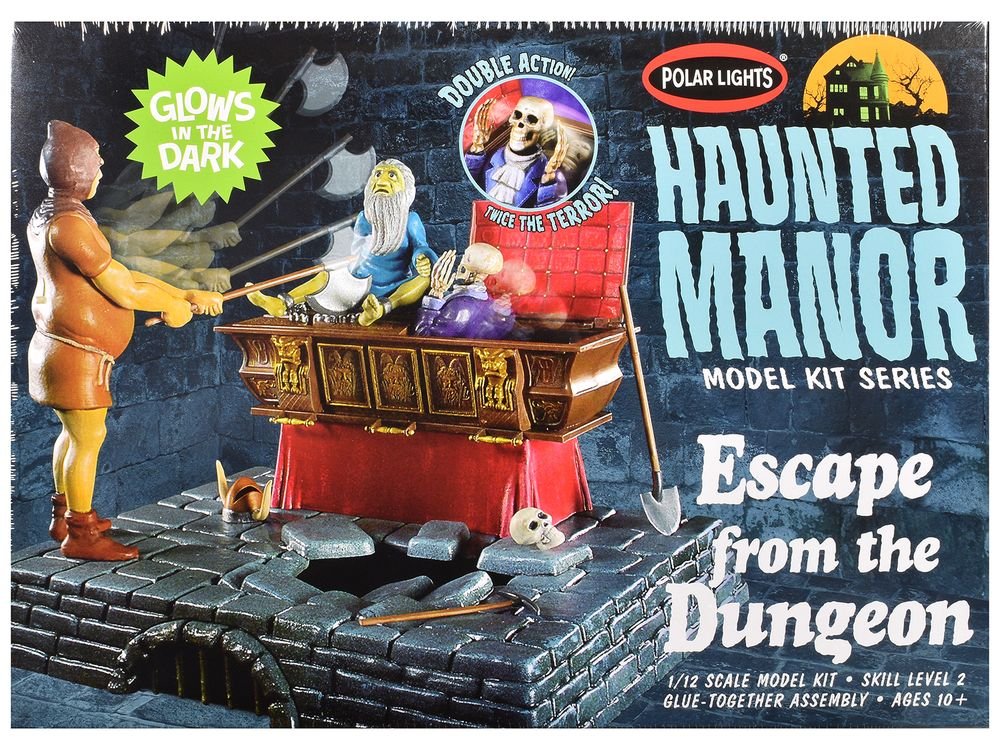 Skill 2 Model Kit Haunted Manor "Escape from the Dungeon" Diorama Set 1/12 Scale Model by Polar Lights