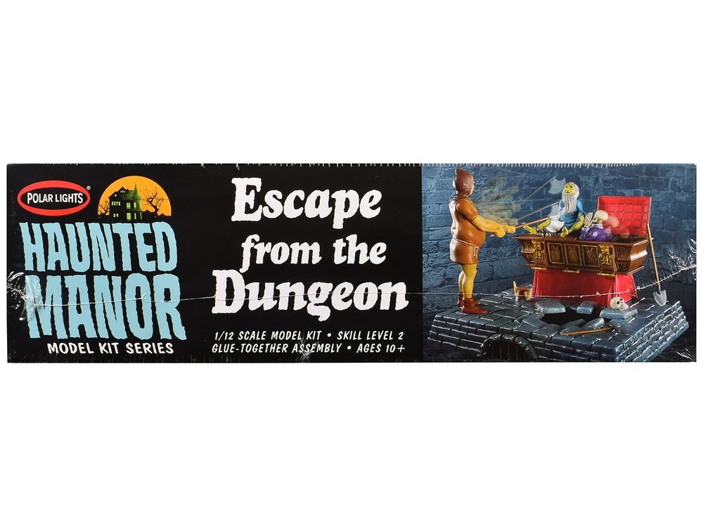Skill 2 Model Kit Haunted Manor "Escape from the Dungeon" Diorama Set 1/12 Scale Model by Polar Lights view 2