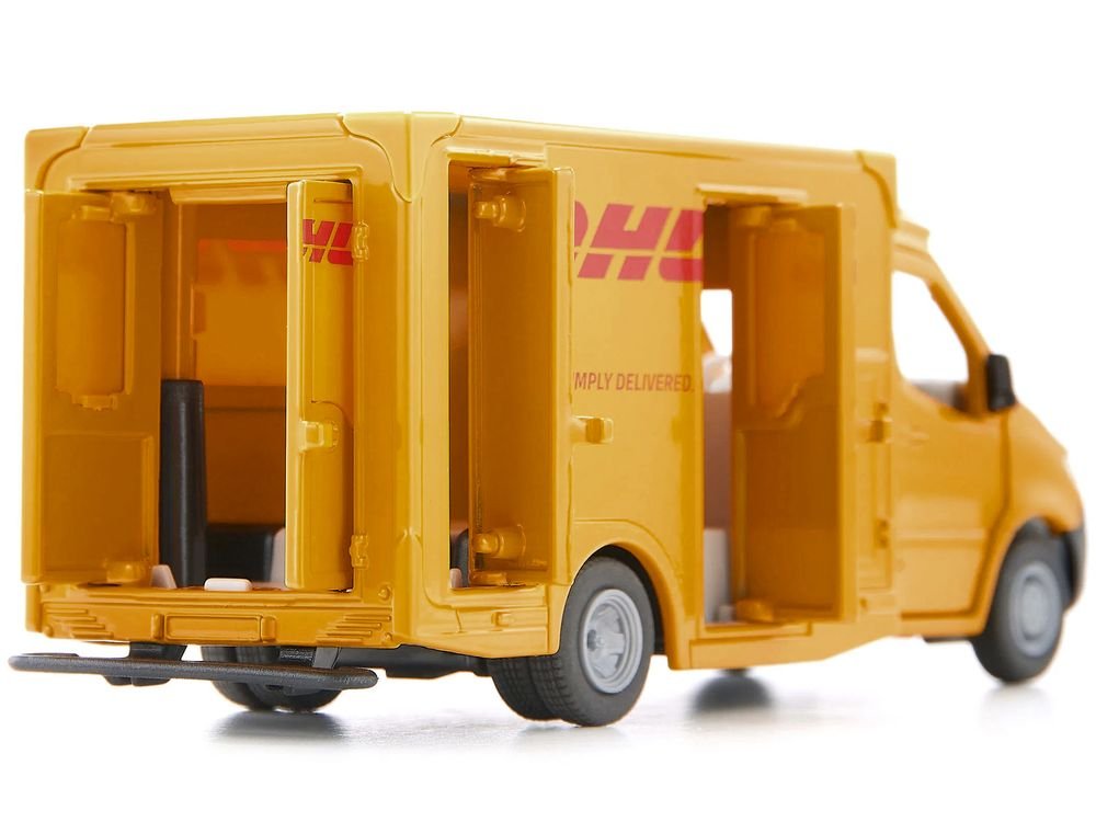 Mercedes-Benz Sprinter Van Yellow "DHL" 1/50 Diecast Model Car by Siku view 3