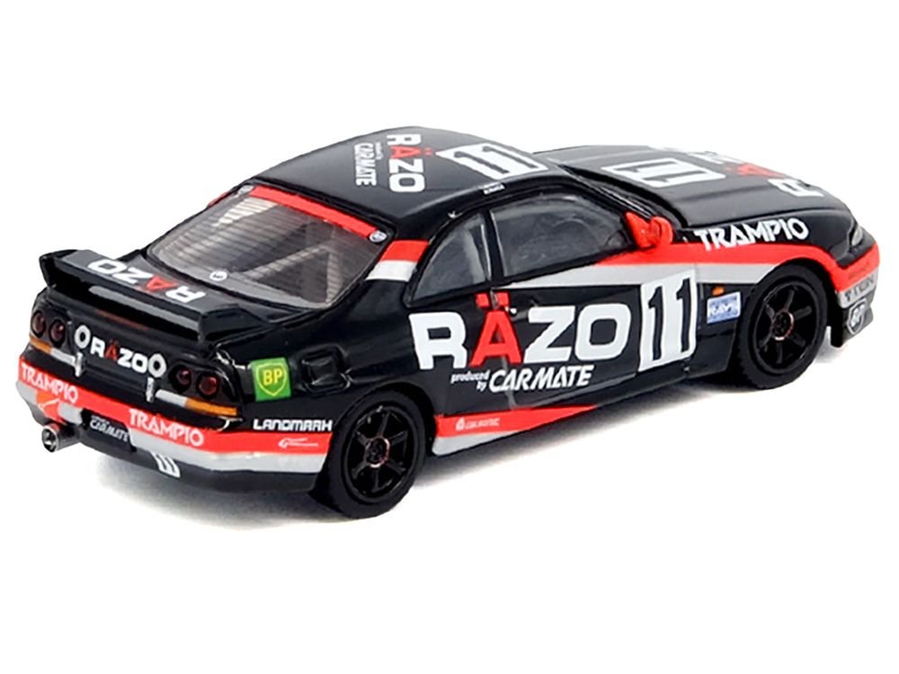 Nissan Skyline GT-R (R33) RHD (Right Hand Drive) #11 "Razo Trampio" N1 Super Endurance Series "Sedan Highland" (1995) 1/64 Diecast Model Car by Inno Models view 2