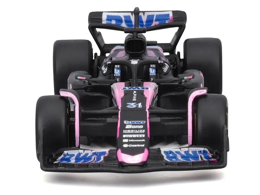 Alpine A524 #31 Esteban Ocon "BWT" "Formula One F1 World Championship" (2024) "Race" Series 1/43 Diecast Model Car by Bburago view 4