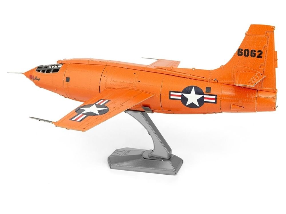 Model Kit Bell X-1 Aircraft "United States Air Force" (Moderate Difficulty) Steel Model by Metal Earth view 2