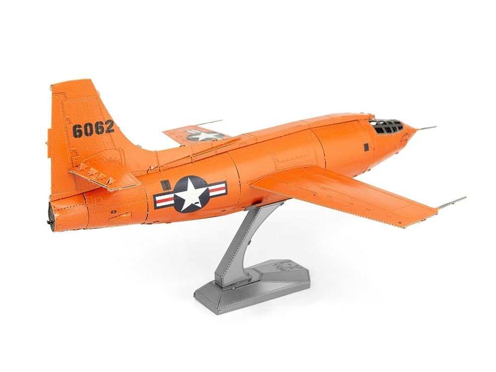 Model Kit Bell X-1 Aircraft "United States Air Force" (Moderate Difficulty) Steel Model by Metal Earth view 4