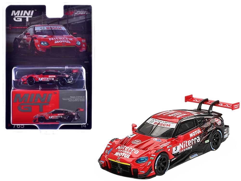 Nissan Z GT500 #3 Katsumasa Chiyo - Mitsunori Takaboshi "Niterra MOTUL Z - NDDP Racing" "Super GT Series" (2023) Limited Edition 1/64 Diecast Model Car by Mini GT