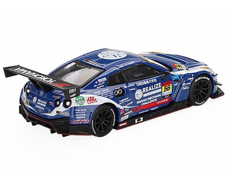 Nissan GT-R NISMO GT3 #56 Joao Paulo de Oliveira - Teppei Natori "REALIZE Nissan Mechanic Challenge GT-R" "Super GT Series" (2023) Limited Edition 1/64 Diecast Model Car by Mini GT view 3