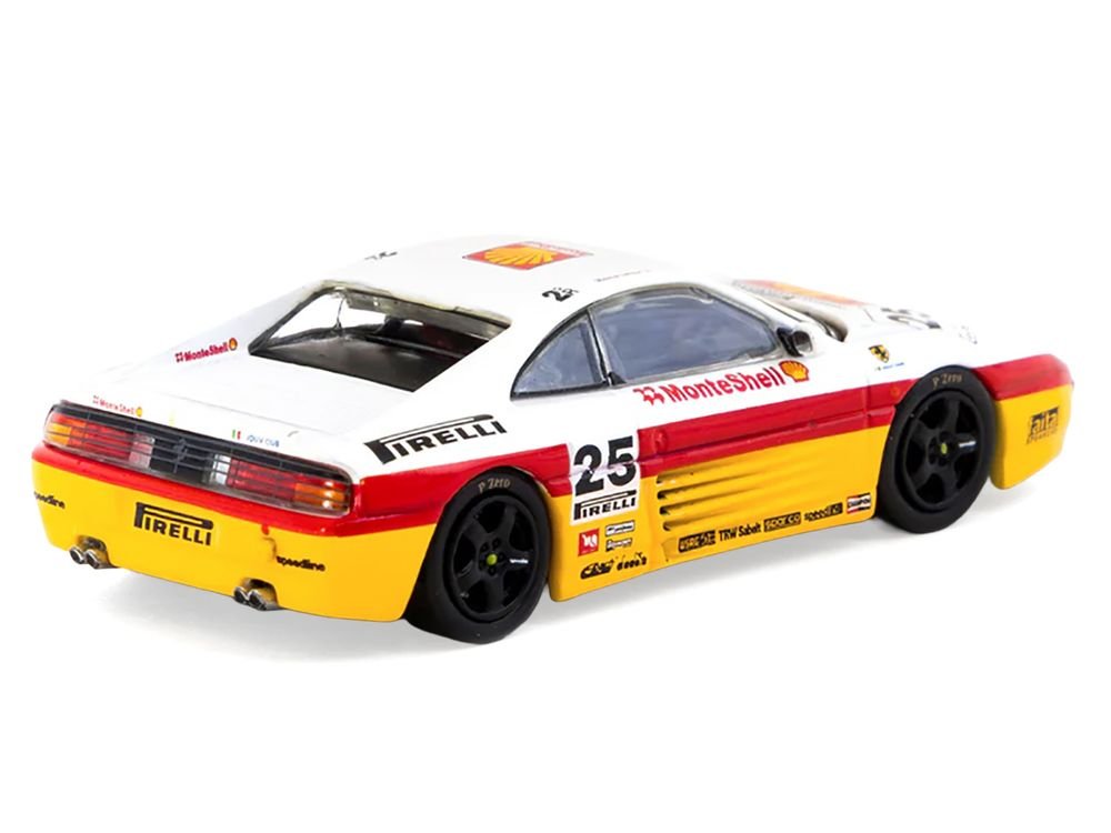 Ferrari 348 Challenge #25 Oscar Larrauri "Italian GT Championship" (1994) "Hobby64" Series 1/64 Diecast Model by Tarmac Works view 3