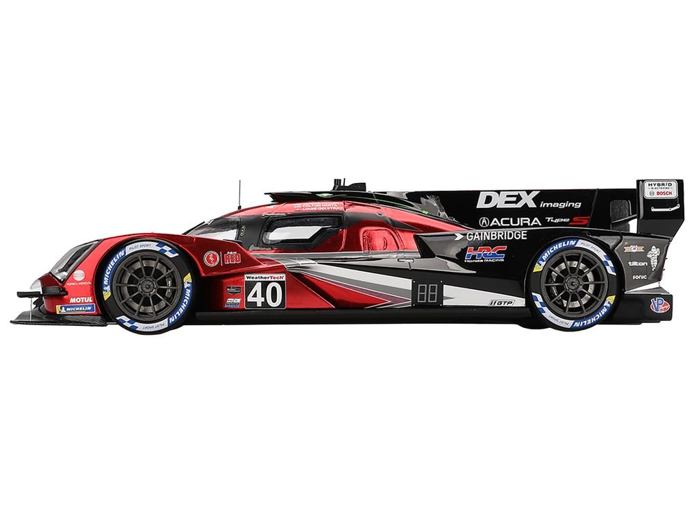 Acura ARX-06 GTP #40 Louis Deletraz - Colton Herta - Jordan Taylor "Wayne Taylor Racing with Andretti" Winner "12 Hours of Sebring" (2024) 1/18 Model Car by Top Speed view 3
