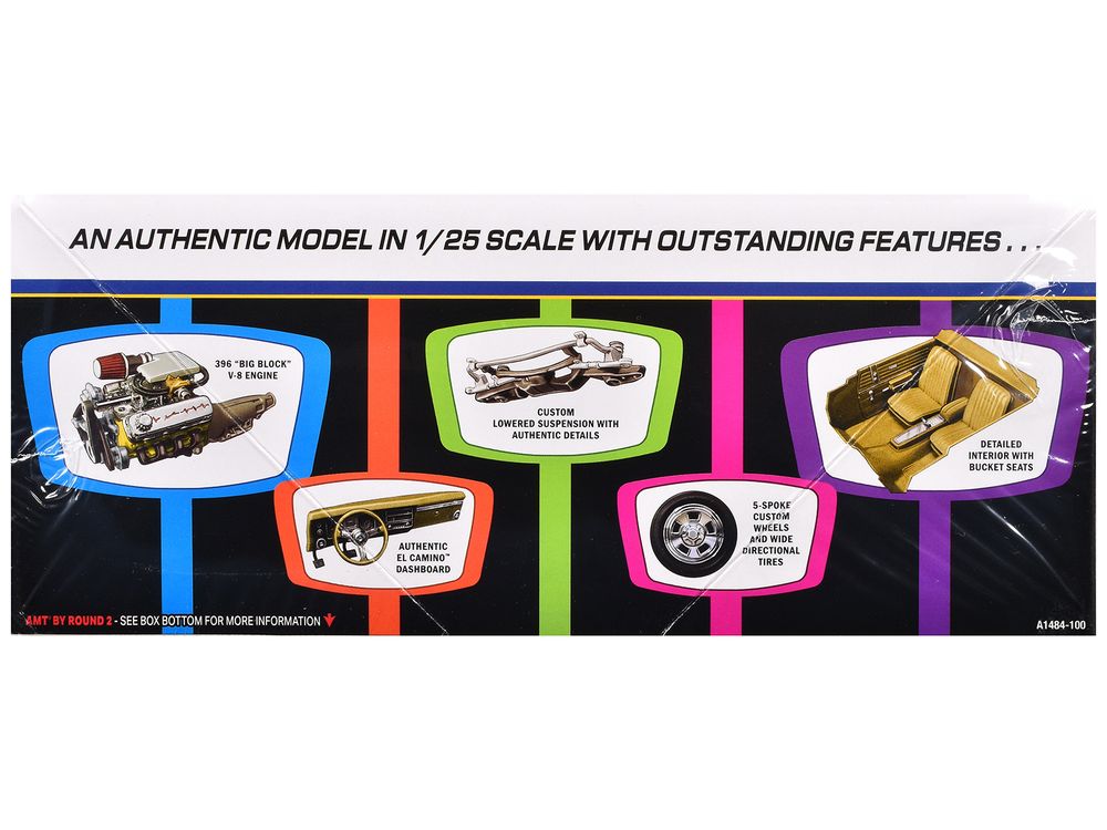 Skill 2 Model Kit 1968 Chevrolet El Camino Street Machine 1/25 Scale Model by AMT view 3