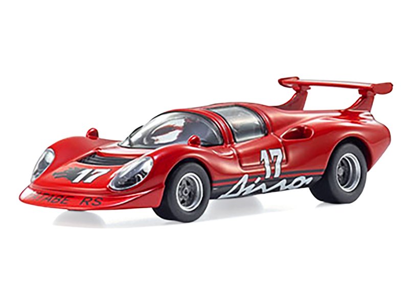 Yatabe RS #17 Red "The Circuit Wolf" Manga 1/64 Diecast Model Car by Kyosho view 2