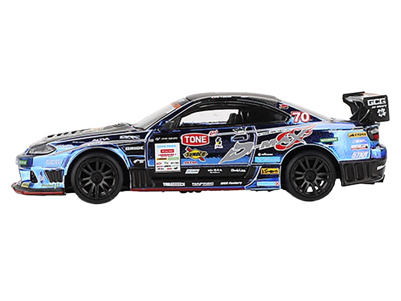 Nissan Silvia (S15) D-MAX RHD (Right Hand Drive) #70 Masashi Yokoi "D-MAX Racing" "D1 Grand Prix" (2023) Limited Edition 1/64 Diecast Model Car by Mini GT view 2