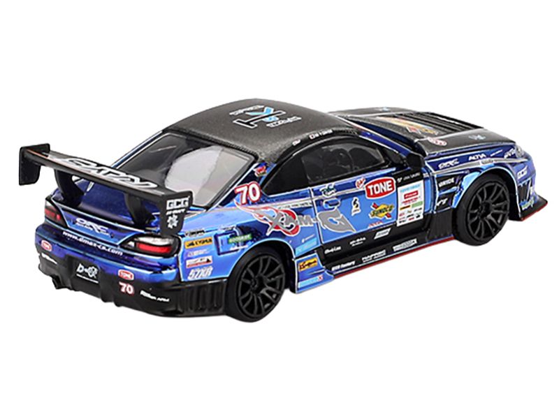Nissan Silvia (S15) D-MAX RHD (Right Hand Drive) #70 Masashi Yokoi "D-MAX Racing" "D1 Grand Prix" (2023) Limited Edition 1/64 Diecast Model Car by Mini GT view 3