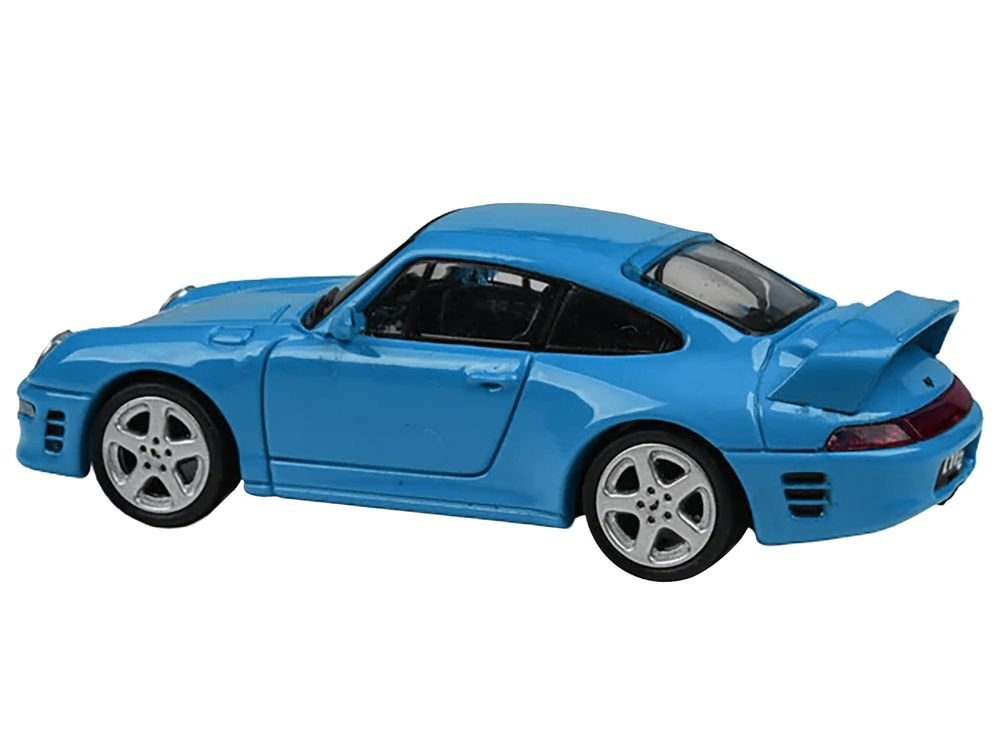 1995 RUF CTR2 Mexico Blue 1/64 Diecast Model Car by Paragon Models view 4