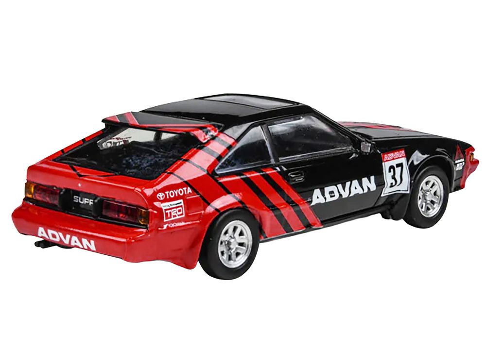 1984 Toyota Celica Supra #37 "ADVAN" Black and Red 1/64 Diecast Model Car by Paragon Models view 4