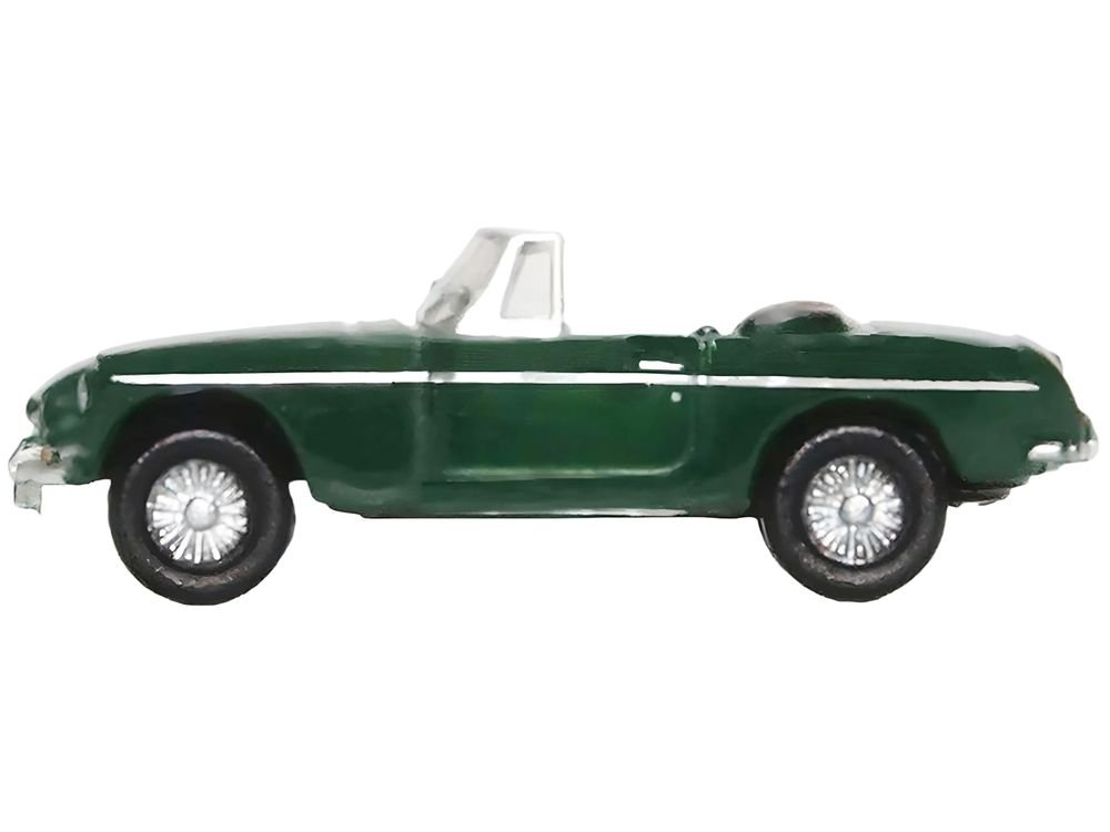 MG MGB Roadster RHD (Right Hand Drive) British Racing Green 1/148 (N) Scale Diecast Model Car by Oxford Diecast view 2