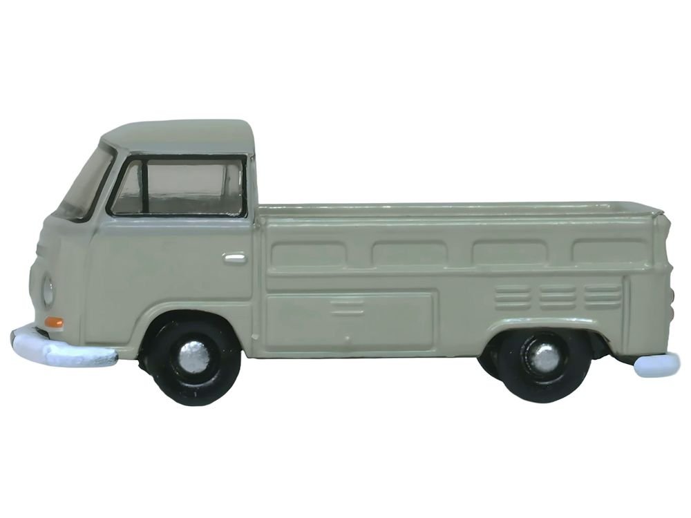 Volkswagen T2 Pickup Truck Light Gray 1/148 (N) Scale Diecast Model Car by Oxford Diecast view 2