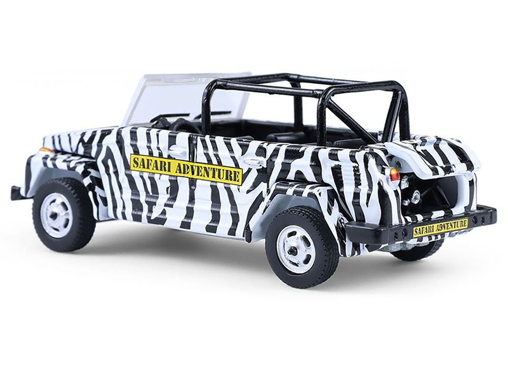 1974 Volkswagen Thing (Type 181) "Safari Adventure" Black and White Zebra Stripes "Club Vee-Dub" Series 21 1/64 Diecast Model Car by Greenlight view 3