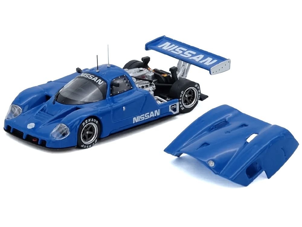 Nissan R89C "Works Prototype" Blue "World Sports Car Championship" (1989) 1/64 Diecast Model Car by Inno Models view 2