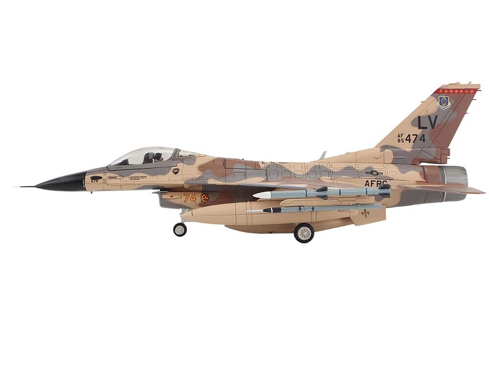 Lockheed F-16C Fighting Falcon Fighter Aircraft "85-474 Rockslide 706th Aggressor Squadron" United States Air Force "Air Power Series" 1/72 Diecast Model by Hobby Master view 2